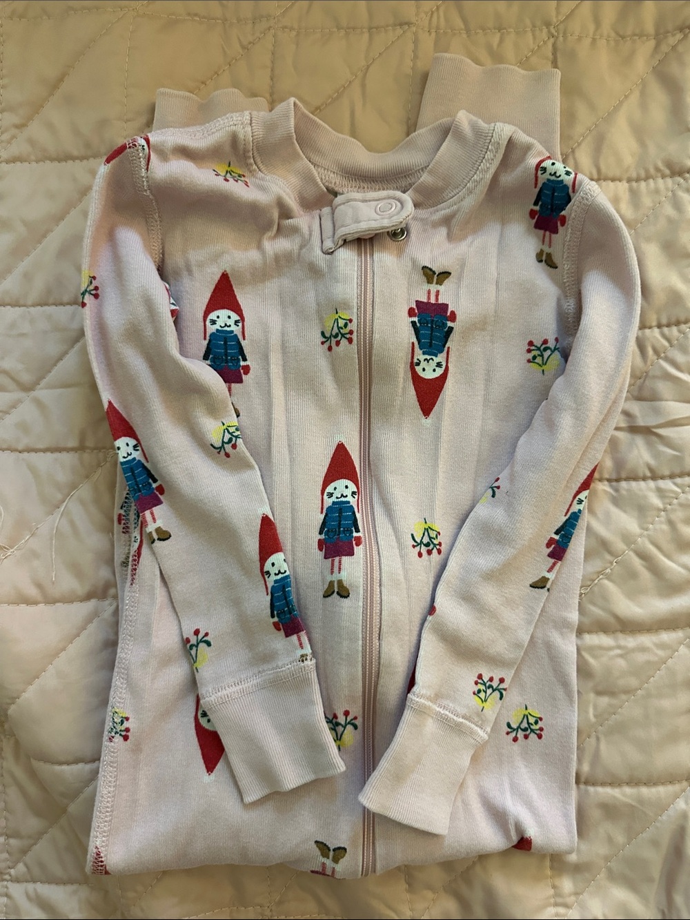 Hanna Andersson Pale Pink Organic Cotton Top with Snap